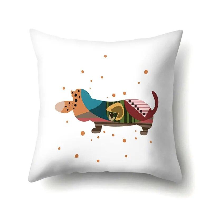 Musical Instrument Knitted Pattern Printed Pillow Cover Sofa