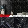 Peel & Paste Agate Cloud Wallpaper - Waterproof Crack Design for Furniture & Wall Upgrade
