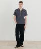 SSIN AND LEE Lounge Half Knit Polo Shirt Charcoal