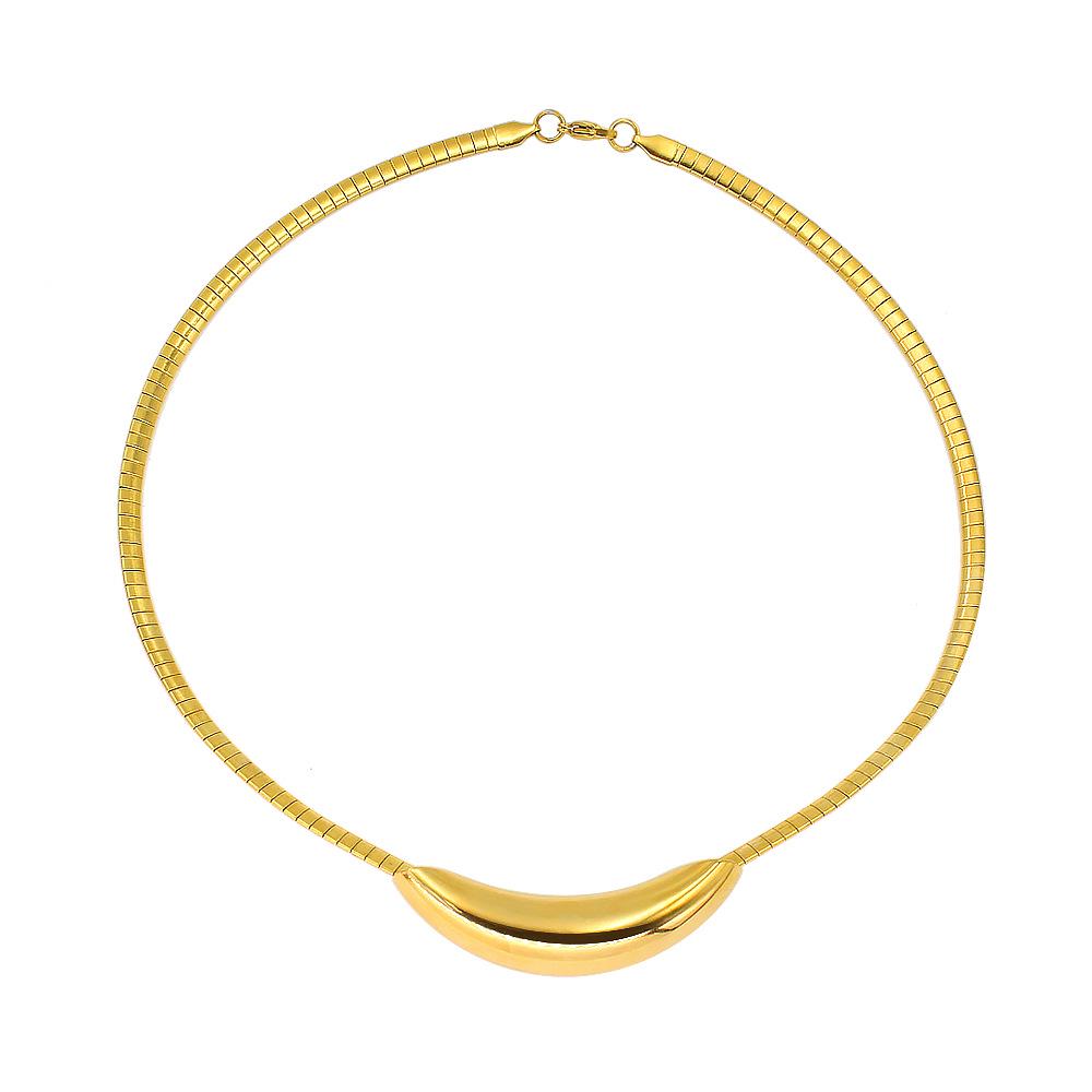 2024 Hot-Selling Women s Titanium Steel Zirconia Choker Necklace