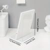 2pcs Acrylic Bookends - Transparent L-Shaped Desk Organizer, Bookshelf for Office & Home, Book Display Rack