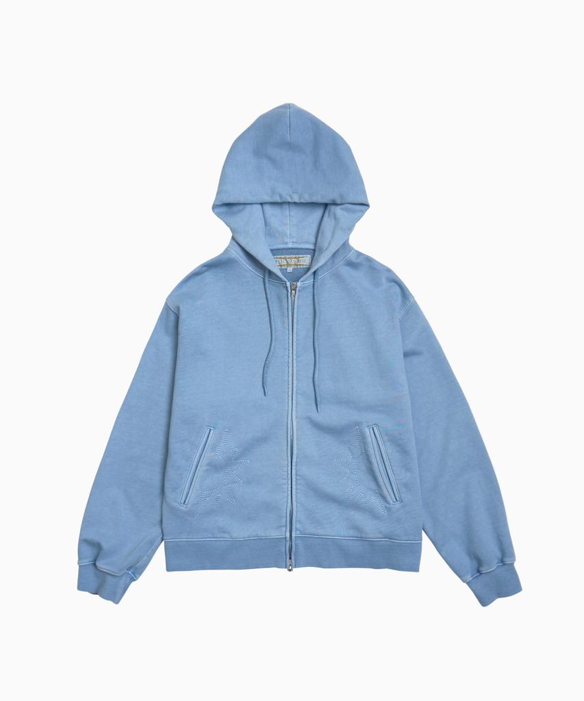 Hello Sunrise Hs Symbol Hoodie Zip Up_Vtg Blue