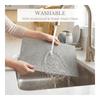 Placemats Set Of 6, 12 X 18 Inch Faux Leather 100 Waterproof Wipeable Anti Slip Place Mats, Heat Resistant Reversible PU Table Ma