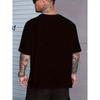 Retro Street Style T-Shirt IBIZA Electronic Music Culture Art Trendy Distressed Casual Top Breathable Sweat-Absorbing Individual Outfit Base Layer