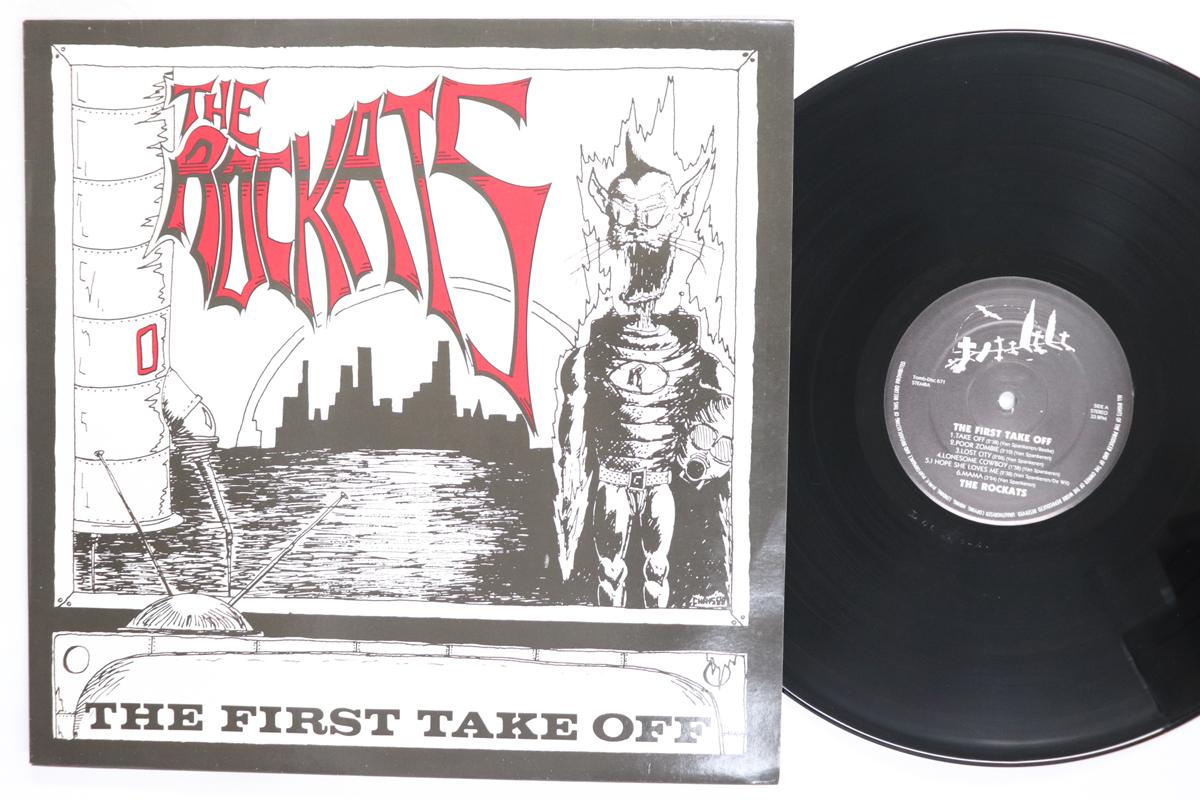 LP Record ROCKATS  First Take Off TOMBDISC671 TOMBSTONE 1988 Netherland Rock Used