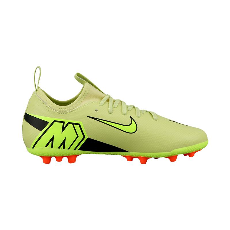 Nike Mercurial Vapor 16 Academy Lightweight Stylish Comfortable Non-Slip Durable Kids Soccer Shoes Kids Soccer Shoes Grass-Green Red FQ8403-300
