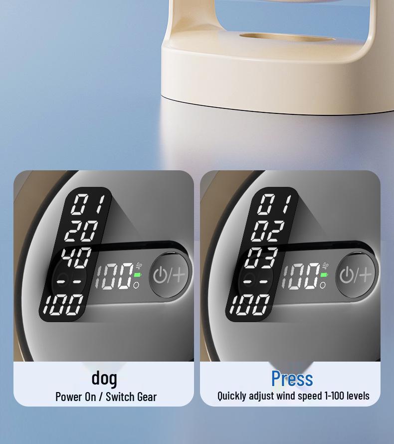 USB Desktop Mini Fan with Night Light & Long Battery Life - Ideal for Students & Outdoor Use