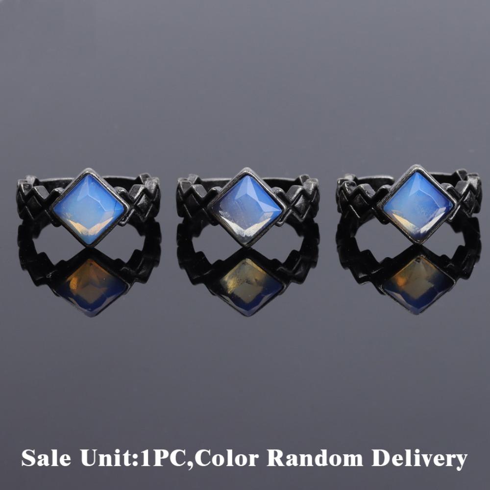 White Crystal Stone Ring Punk Style Amethyst Ring Newest Crystal Ring Fashion Accessories