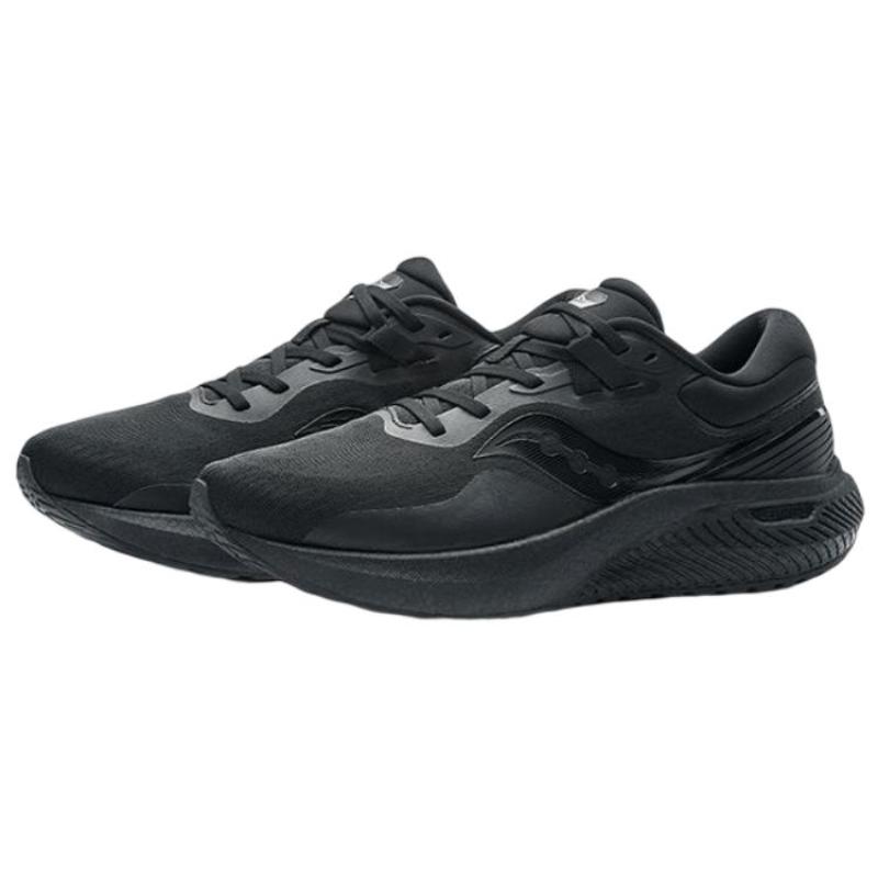 Saucony Surge 1 Shock Absorbers Slip Resistant Abrasion Resistant Low Top Running Shoes Unisex Black Saucony S28187-2