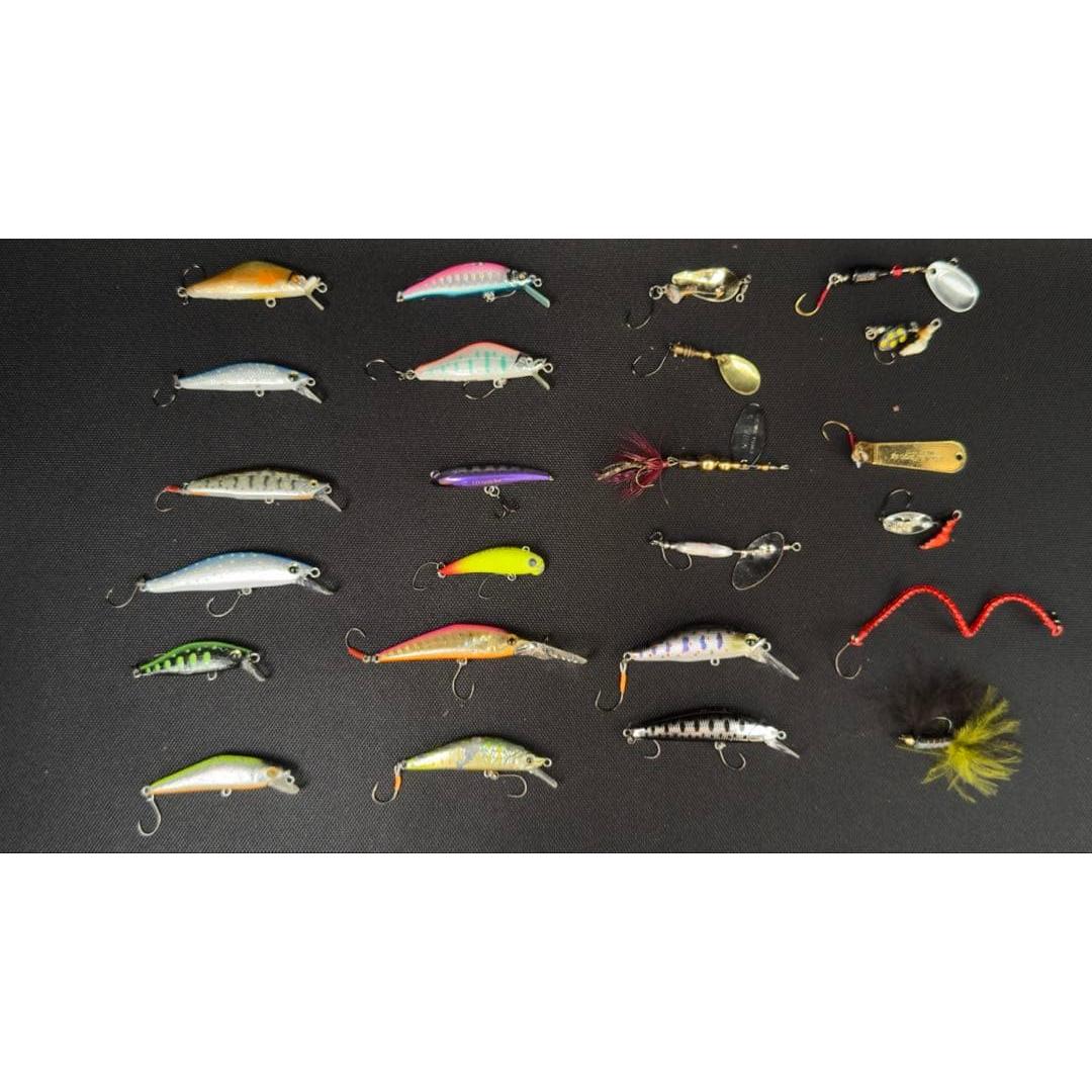 Used Lure spoon minnow spinner set trout mountain stream