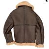 New fur integrated men's coat thickened fur imitation leather fleece jacket burst