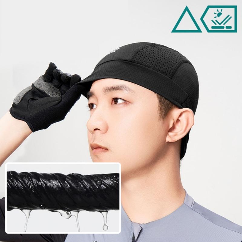 Motorcycles Helmet Inner Hat Quick Dry Breathable Mesh Caps Cooling Cycling Caps Sweat Absorption Simple Mesh Hat