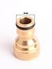 4-Point Brass Quick Connect Faucet Adapter for Water Guns and Washing Machines