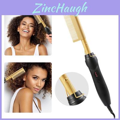 Electric Curling Brush 2 In 1 Versatile Hair Straightener And Curler With 31mm Diameter For All Hair Types