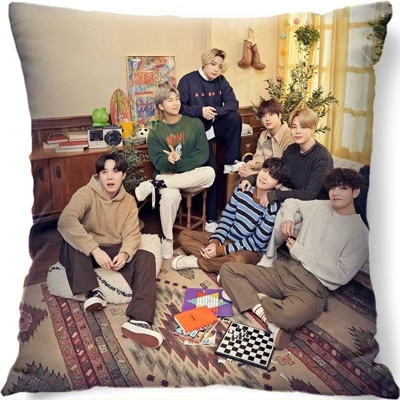 Подушка BTS Чонгук Подушка для комфорта K-pop Подушка для кровати BT21 50*50cm