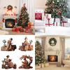 Festival Acrylic Hanging Decoration Set  Weatherproof Reader Christmas Ornament With Crystal Finish For Home Office
