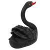 Outdoor Cute Floating Simulation Black Swan Ornament for Garden Courtyard Decoration