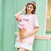 Fila Original Colorful Fashion Simple Classic Retro Big Logo Sports Trendy Casual Versatile Comfortable Loose Short Sleeve T-Shirt F51U619102FPK