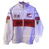Men Women Racing Style Embroidered Motorcycle Jacket Cycling Windproof Outerwear Winter Sport Riding