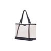 Bally Logo Patch Snap Closure Fabric And Leather Tote Bag Women Tote Bags Natural Black 6306547