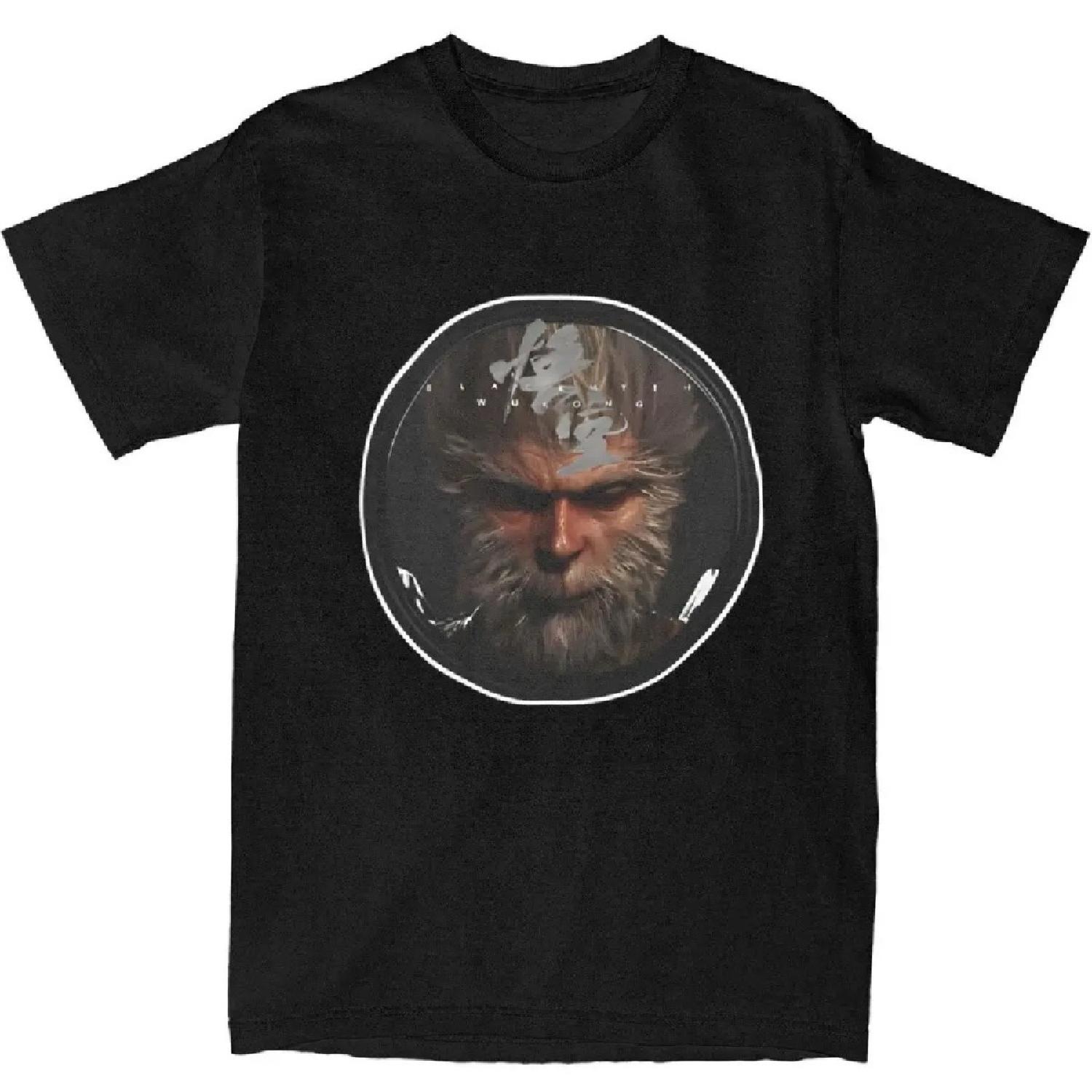 

Black Myth Wukong Circle T-Shirt Adult Y2K Casual Pure Cotton T-Shirts Summer O Neck Fashion Tees Dropshipping Oversize Clothes S