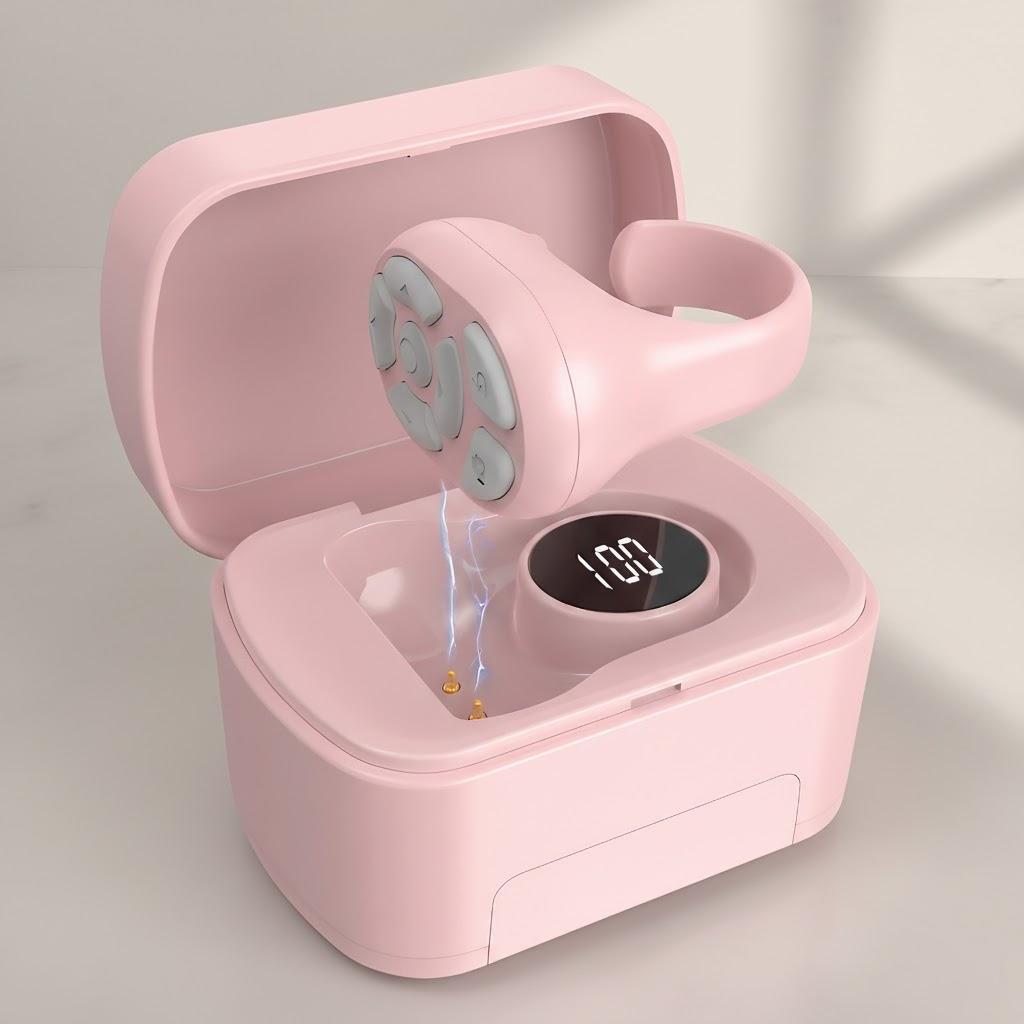 

Rechargeable 7-Button Scrolling Ring Clicker IOS Android Mobile Phone Selfie Video Controller Remote Control рожевий
