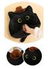 Entzückendes Schwarzes Katzen Plüsch Handwärmer Kissen - Niedliches Cartoon Kissen Spielzeug für Mädchen