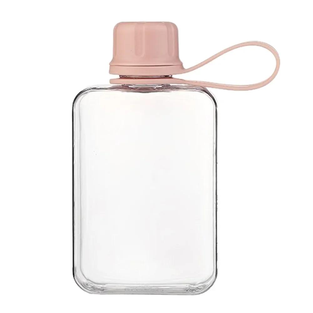 New 240ml/320ml Water Bottle Multicolor Rectangle Sports Kettle Plastic Clear Transparent Fruit Tea Cup Kettle Outdoor Sport