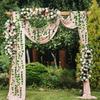 2/4//6/8/10M Silk Leaves Fake Creeper Green Leaf Ivy String for Home Decor Hanging Garland Artificial Plants Wedding Decoration