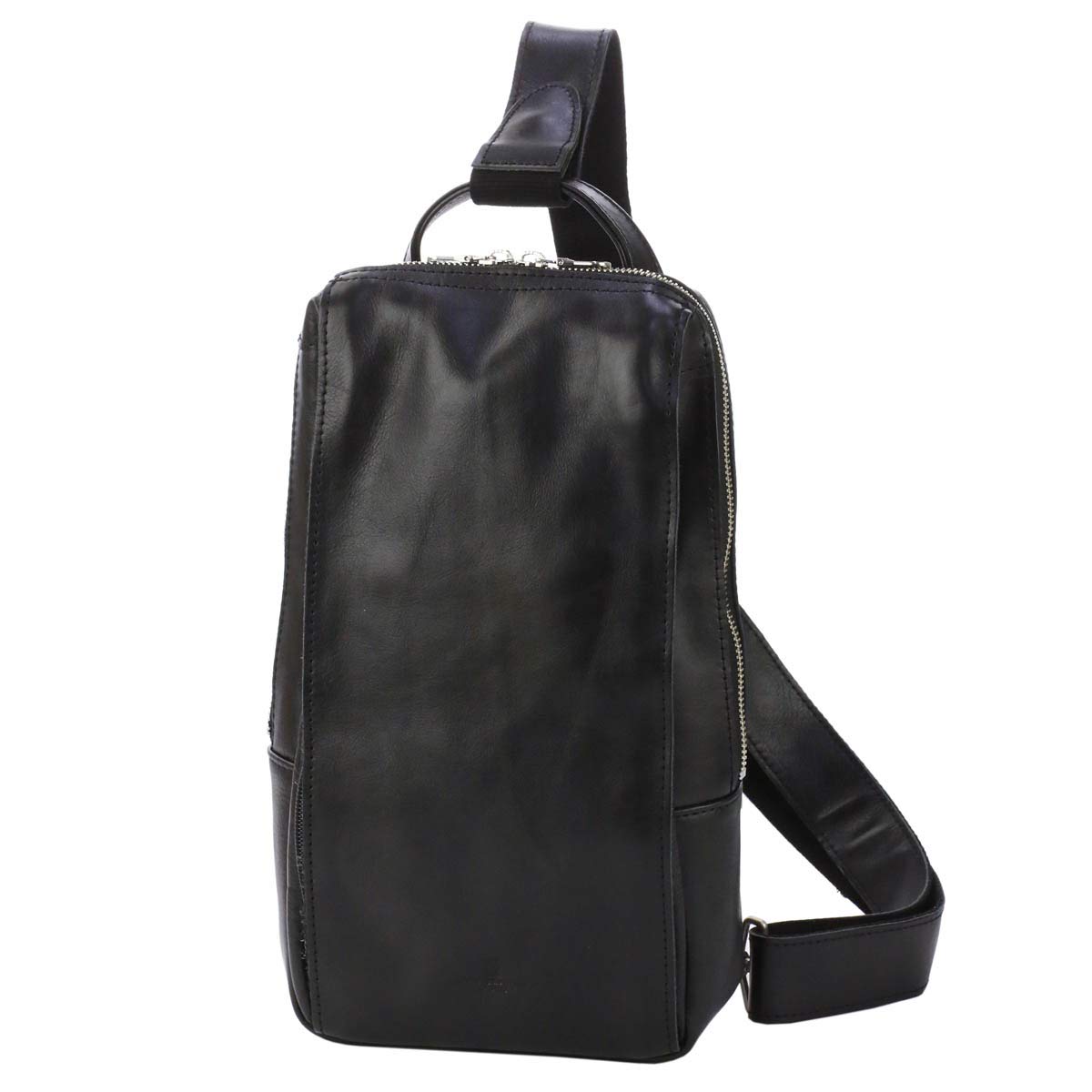 

Сумка для тела 2WAY из натуральной кожи Koi Slanting Black [Baggy Port] Мужская BP-KOT1009-BK