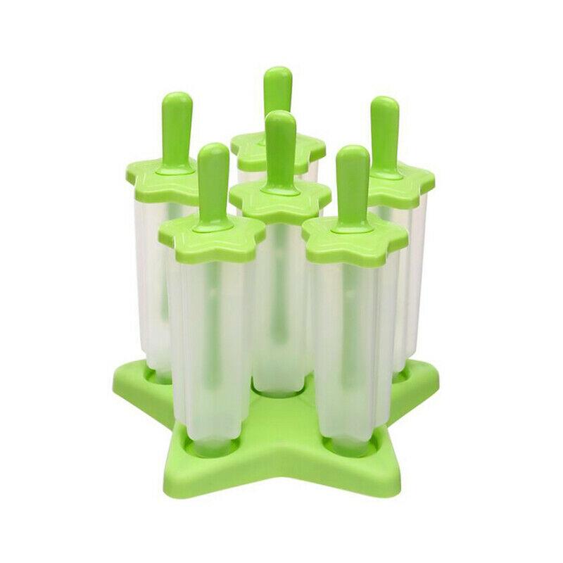 

Пакет со льдом 6 шт. Форма для приготовления мороженого на палочке, сделай сам, форма для эскимо, морозильная камера для замороженного йогурта Star,17cm/6.6in