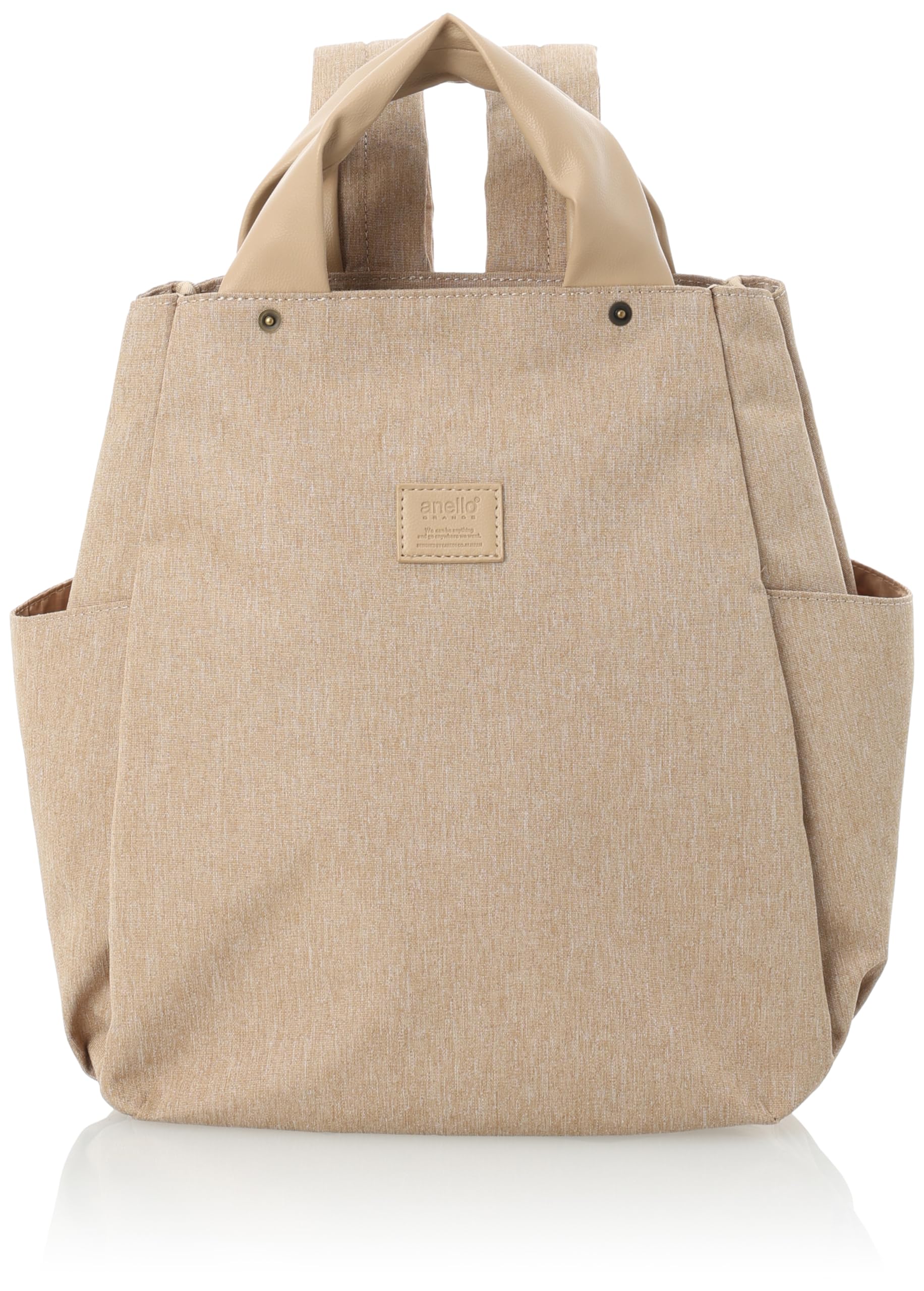 

Anello Grande Women s Latte Tote Bag, GHM0754, Beige