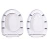 Toilet Seat Cover Toilet Seat Quiet-Close Toilet Lid Toilet Seat Countoured Seat Toilet Hardware Suitable for Home Use