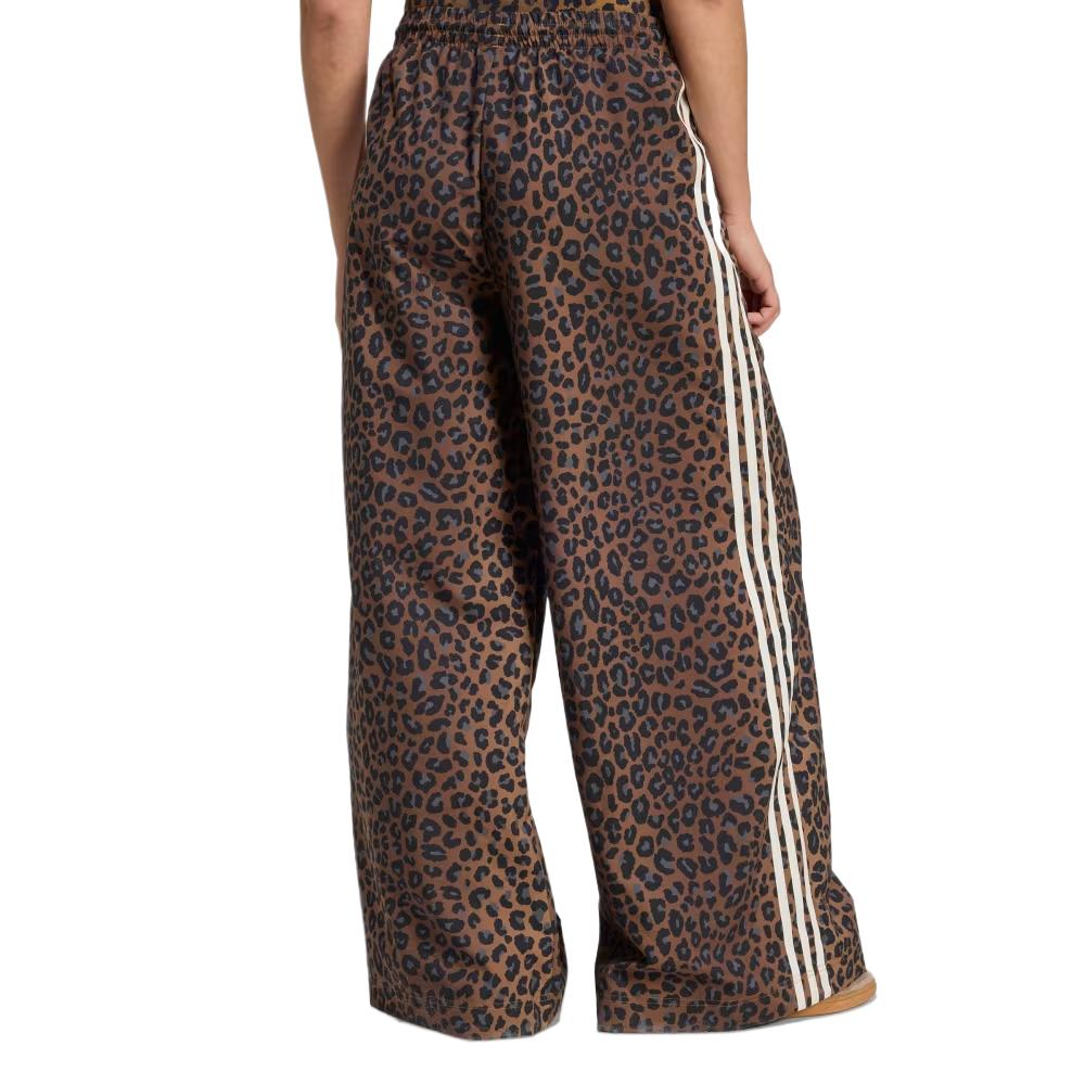 adidas Pantaloni da Tuta Satinati a Gamba Larga da Donna Originals Firebird Stampa Leopardo JW7302