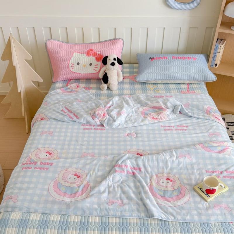 Mling Cartoon Cat Cooling Summer Quilt
