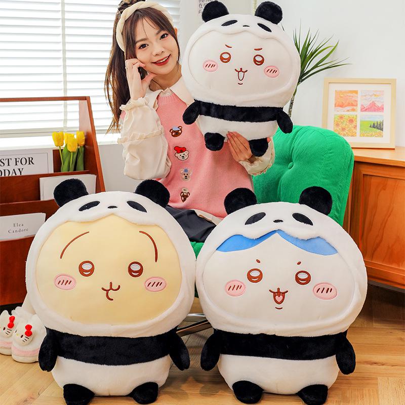 

Panda Series Usagi & Chiikawa Hachi Plush Toy Pillow Doll Panda Usagi