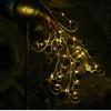 Waterproof LED Solar Peacock Lawn Light: Metal Art Garden Decoration