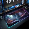 Fantasy Cave Mouse Pad RGB Gaming Mousepad Big LED Pad PC Desk Mat Luminous Mouse Pad Large Keyboard Mats Table Rug With Backlit