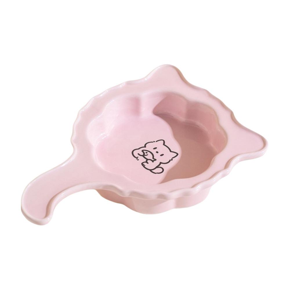 Ceramic Cat Food Water Bowl Solid Color Pet Drinking Feeder Cute Pet Food Bowl  Indoor
