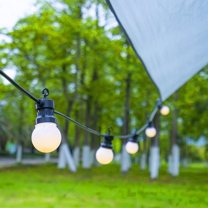 G50 Waterproof LED Solar String Lights for Outdoor Camping, Tents, and Courtyard Decoration.