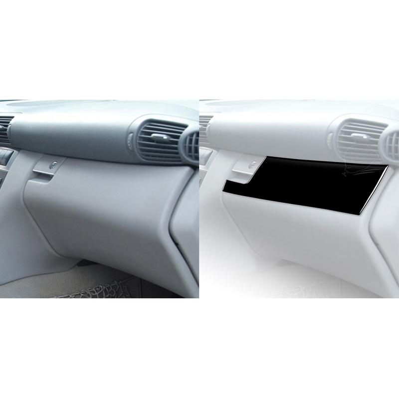 For Mercedes-Benz C Class W203 2005-2007 Piano Black Glove Box Panel Cover Car Interior Decoration Accessories Sticker