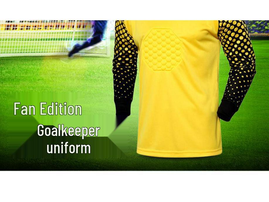 Long Sleeve Padded Goalkeeper Jersey Set for Adults and Kids