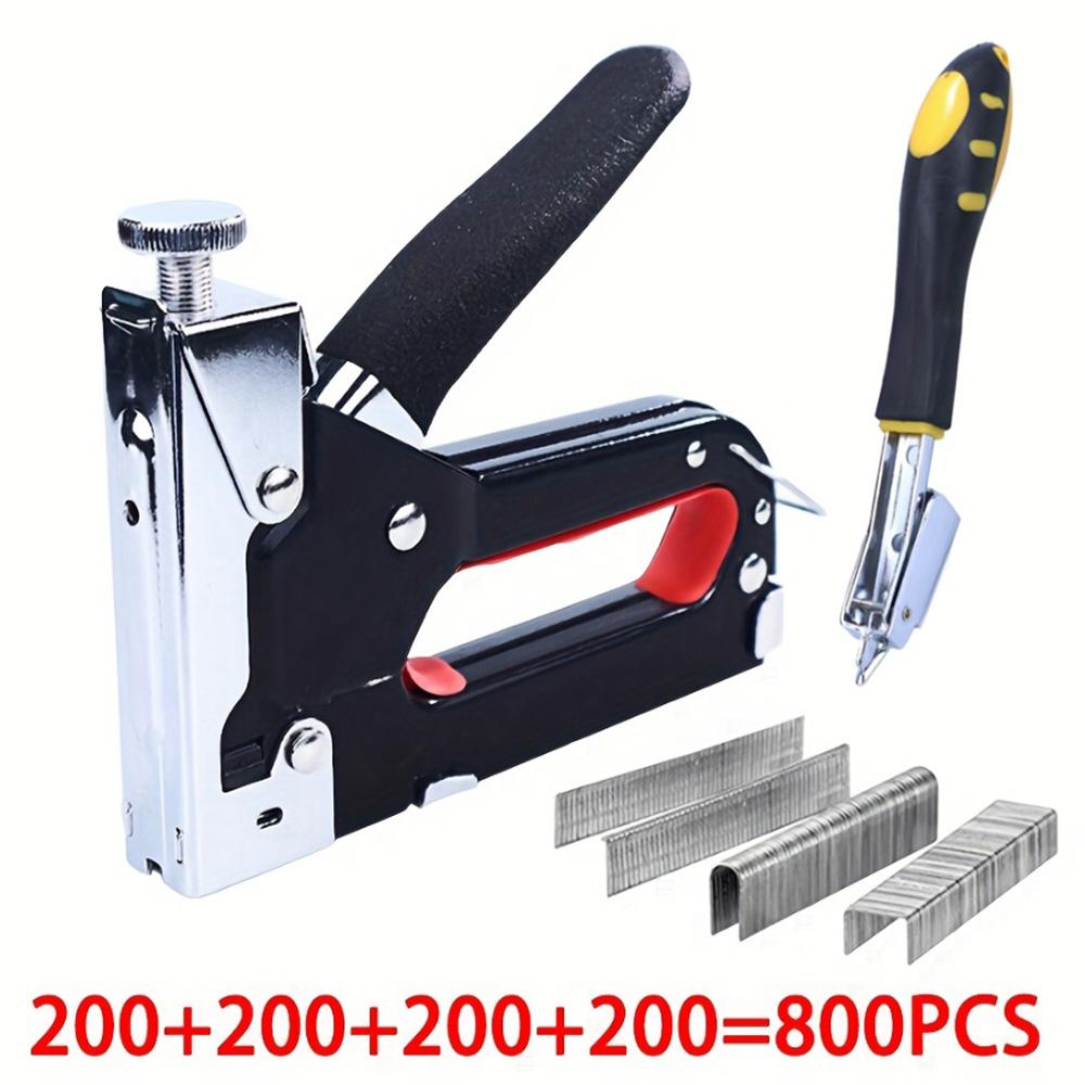 Durable 4-IN-1 Multifunctional Manual Nailing Gun Light Duty Home Use Nailing Gunfor DIY Home Decoration Camping Industrial Use