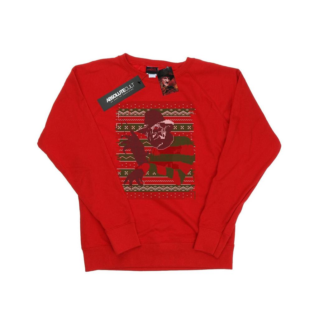 A Nightmare On Elm Street Womens/Ladies Christmas Fair Isle Sweatshirt
