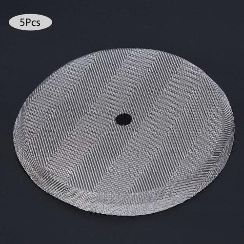 5 Pieces Stainless Steel Coffee Filter Replacement Screens for 600ml French Press Coffee Pot Mesh Filter Accessories