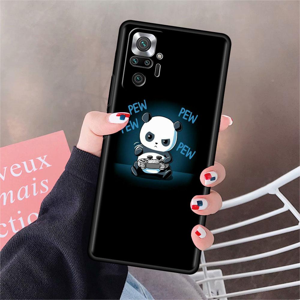 

Funda для Xiaomi Redmi Note 10 9 11 Pro мягкий чехол для телефона 10S 9S K40 8 9A 9C 9T 7 10C 8T силиконовый чехол милый мультяшный животное панда Redmi Note 7