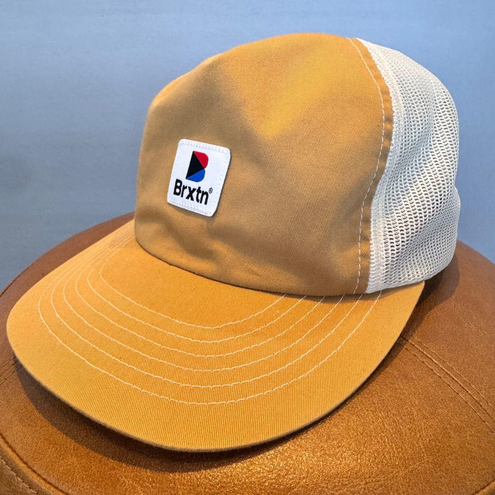 Used BRIXTON Brixton Baseball Mesh Cap 6 Panel Snapback CAP Beige Ecru