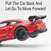 1/32 Scale 911 Gt3 Sports Car Model Toy Alloy Body Rubber Tires Doors Opened Supercar Models Sound Light Pull Back Gifts for Kid