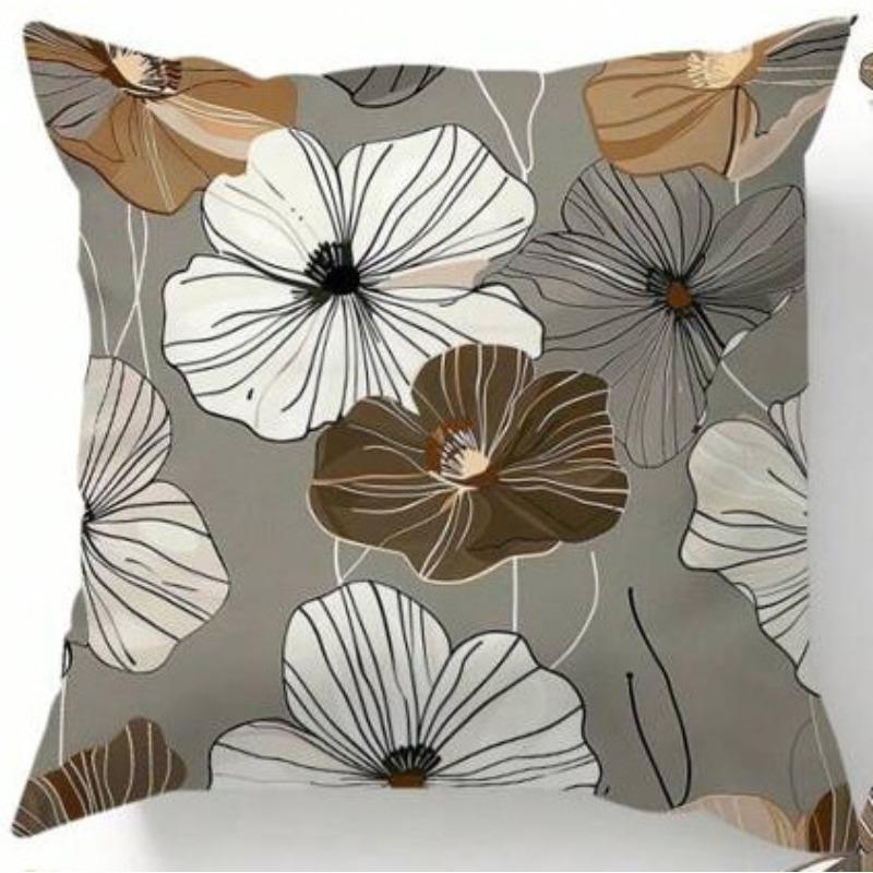 Nordic Morandi Plant Pillow Living Room Pillow Literary And Fresh Living Room Sofa Pillow Car Cushion Premium Durable