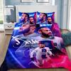 Modisches Fußball-Superstar N-Neymar Bettwäscheset 3D-bedruckter Bettbezug Bettwäscheset Weich King Full Size Bettwäscheset Für Jungen